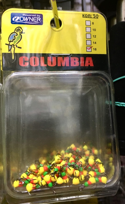 Тройник Columbia №16 цв. зеленый-красный-желтый #2