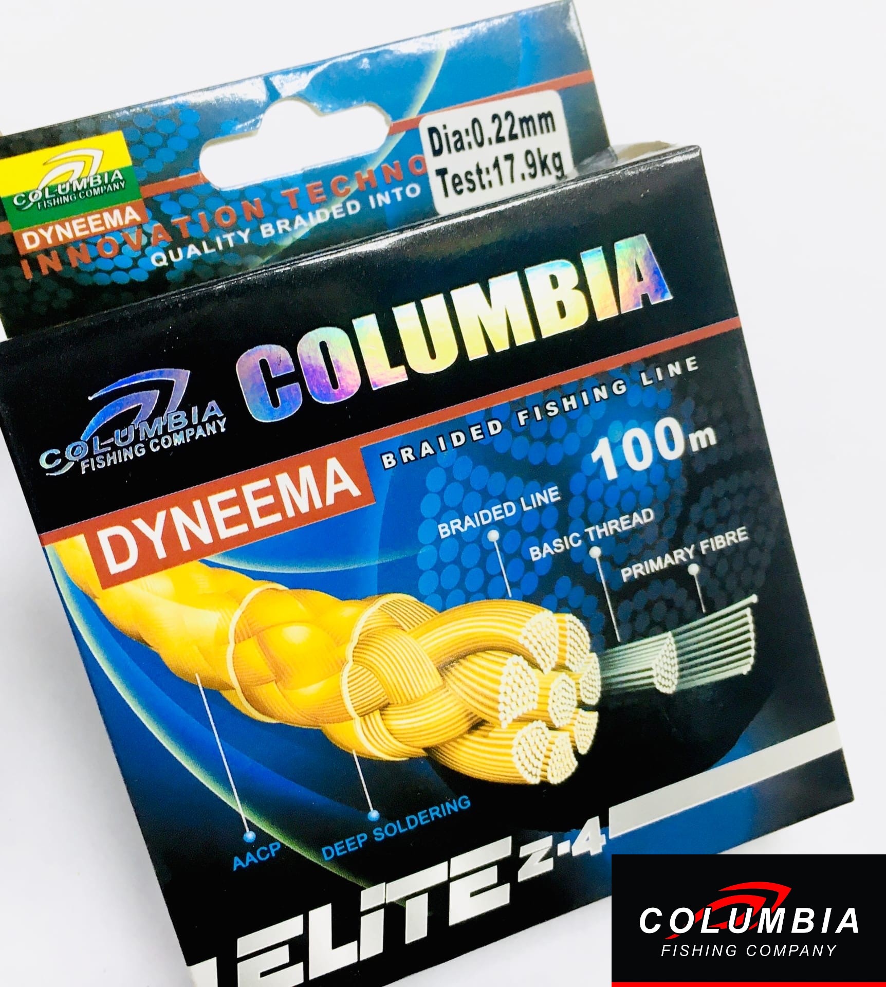 Шнур Dyneema PE Ultra Elite M-8 100м, 0.22mm/17.9 кг