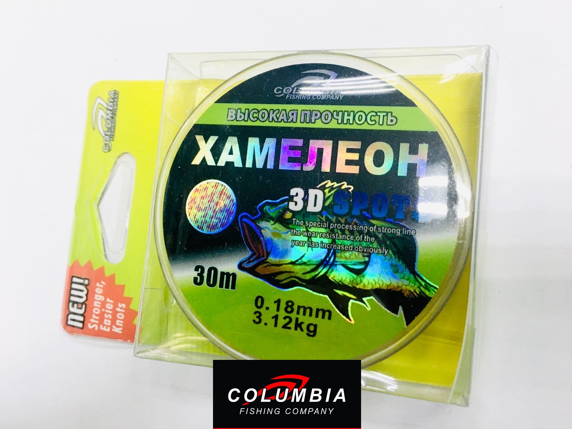 Леска Хамелеон 3D Spots 30m, 0.18mm/3.12kg