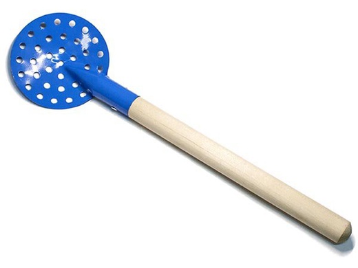 Черпак SPIKE, металлический с деревянной ручкой (синий ) (11-02)