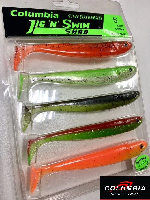 Jig ‘N’ Swim Shad 5" #10 MIX